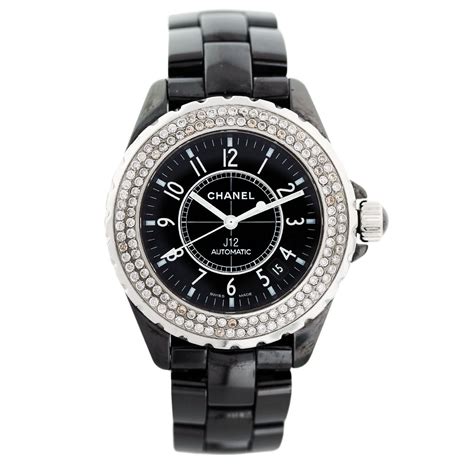 chanel j12 with diamonds price|chanel j12 diamond bezel.